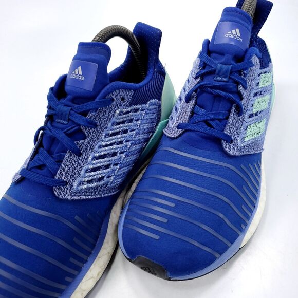 Adidas SolarBoost Real Lilac Athletic Running Shoe Womens Size 7.5 BB6602 Blue - Picture 8 of 9